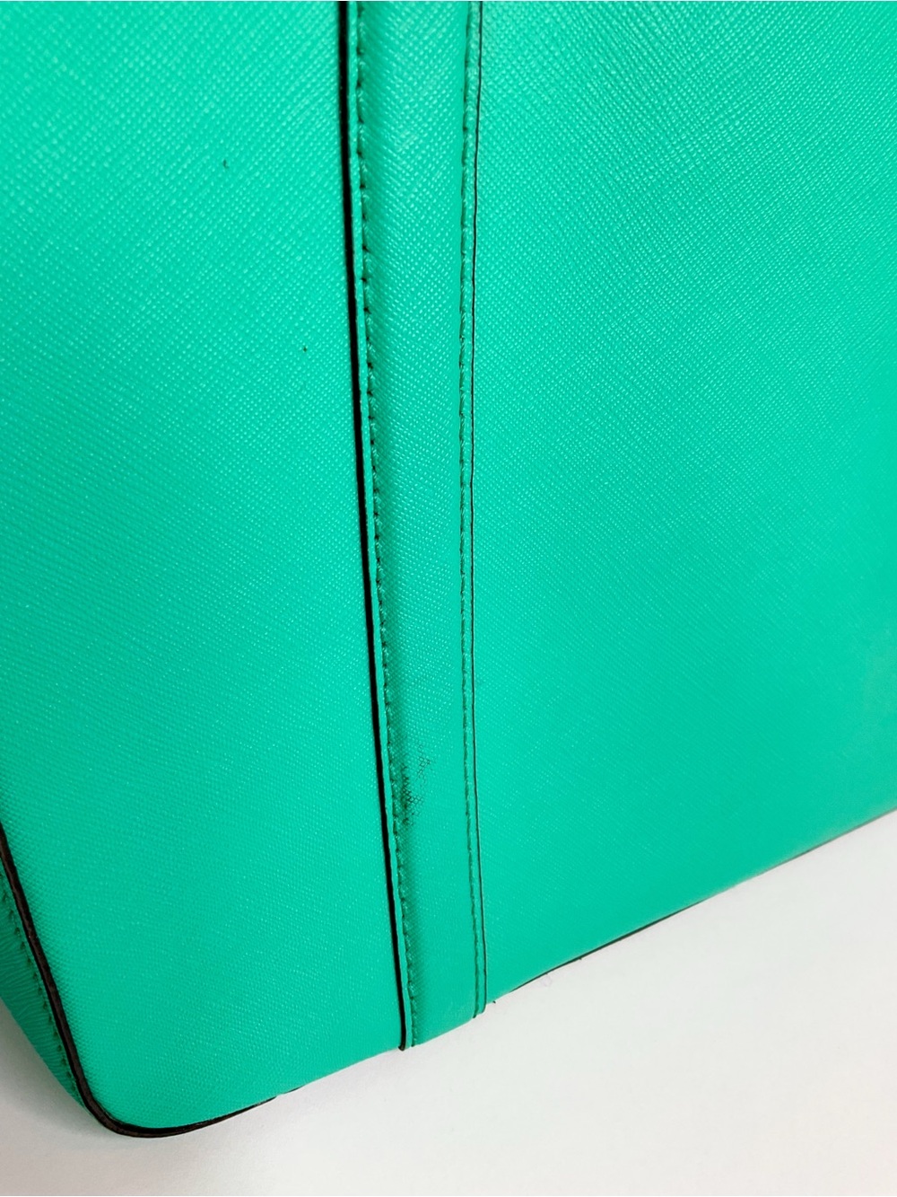 KATE SPADE Turquoise Tote Handbag - Structured Everyday Shoulder Bag - Picture 5 of 11